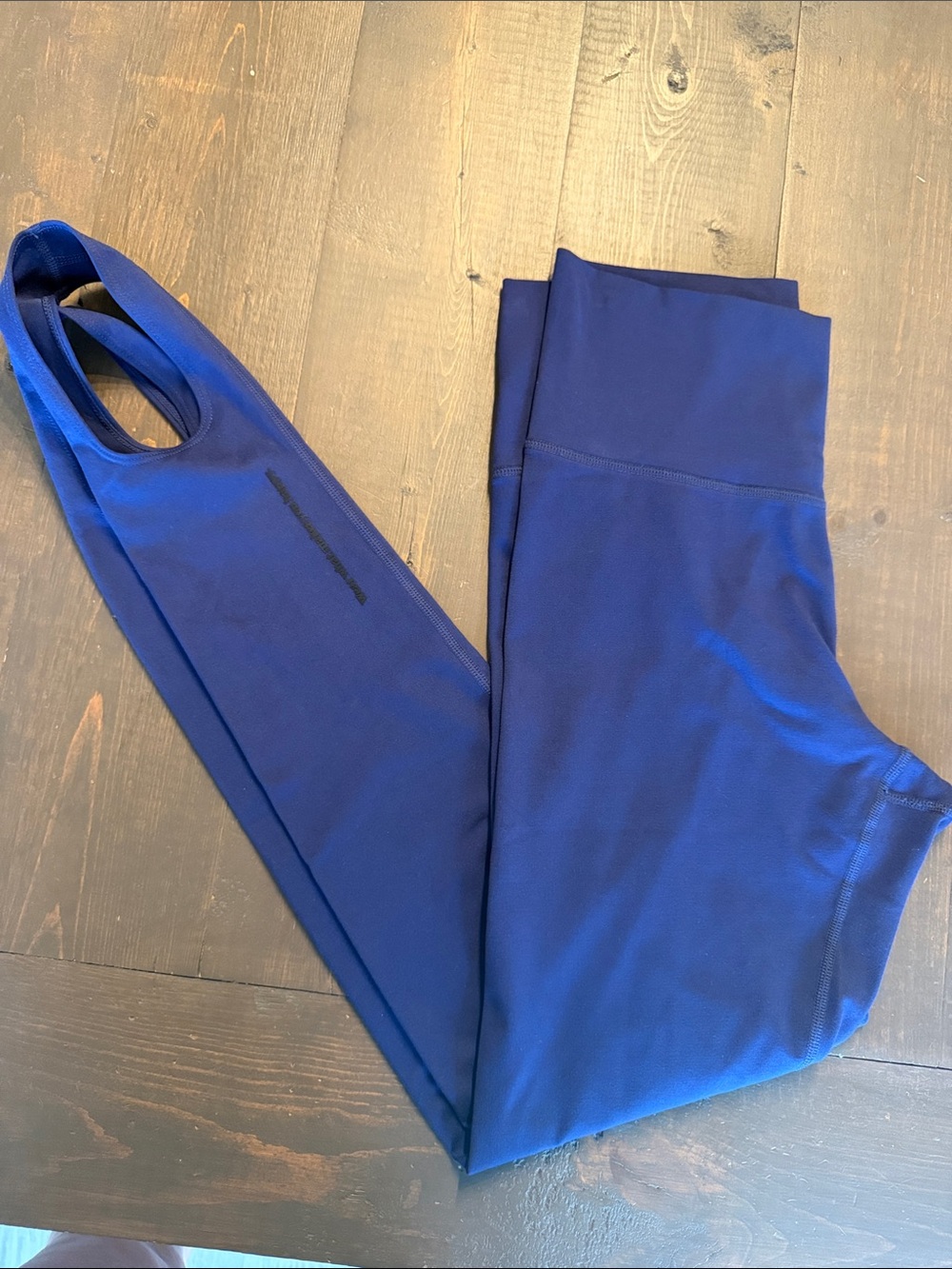 Terez Stirrup Leggings Dark Blue Size M EUC